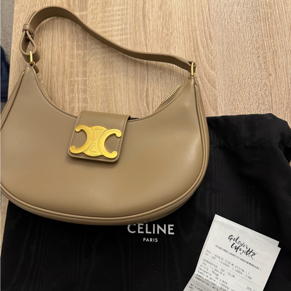 Celine Ava Triomphe Shoulder Bag